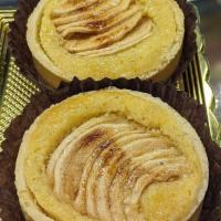 Apple Tart · Individual sized tart made with Almond paste and fresh Apples