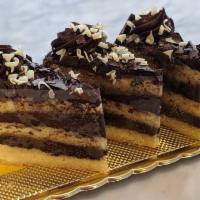 Fudge Cake Slice · Vanilla or Chocolate cake with chocolate fudge