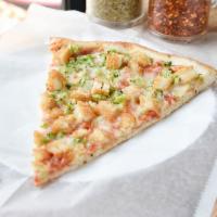 Chicken and Broccoli Pizza · Our scrumptious mozzarella pie topped with slices of pepperoni.