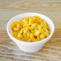 Mac and Cheese · Macaroni pasta in a cheese sauce that has been rolled into a ball, breaded, and fried. 