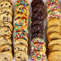 36 Baked Cookies in large pizza box! · 36 Baked Cookies in large pizza box!  Choose between chocolate chip, double chocolate chip, ...