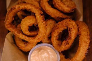 Onion Rings · Served with a Side of Homemade Ring Sauce