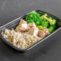 Basic Chicken Meal · Marinated and grilled with your choice of 1/2 cup carb and 1 cup of veggies.  Chicken breast...