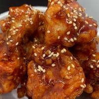 Sweet Heat  · Sweet with a little bit of heat, but mostly sweet, Korean-style fried chicken breast bites. 