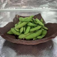Edamame · Soybeans that are boiled and lightly salted.