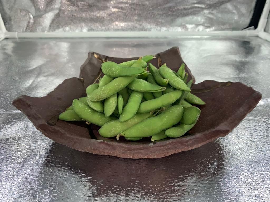 Edamame · Soybeans that are boiled and lightly salted.