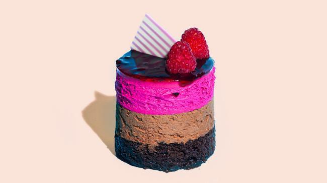 Raspberry Mousse · Raspberry Mousse Cake is a double layer mousse cake. The dark chocolate mousse on the bottom is rich with an intense chocolate flavor using melted chocolate and Dutch cocoa powder. It’s topped with a delicate raspberry mousse filled with fresh raspberries.