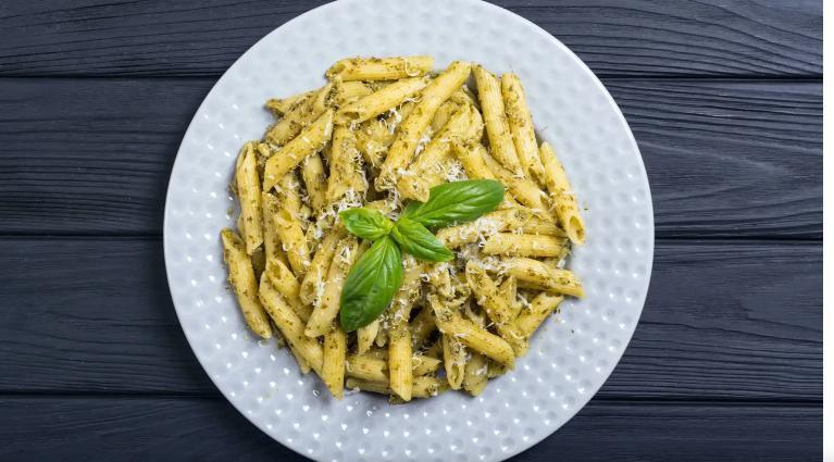 The Penne Pesto  · Tender penne pasta tossed in a savory green italian sauce.