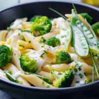 The Penne Samba  · Tender penne pasta sauteed in extra virgin olive oil and tossed with broccoli, garlic, zucch...