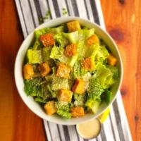 Caesar Salad · Romaine lettuce, croutons, parmesan, classic Caesar dressing.