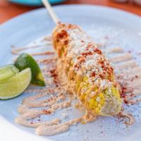 Mexican Style Corn  · Corn covered in chipotle sauce and mayonnaise.