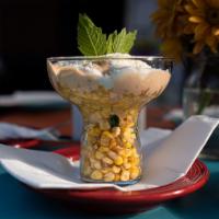 Esquites  · Mexican street corn with mayonnaise, cotija cheese, and chipotle sauce. 
