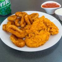 Chicken Tender Meal · Meal served with 1 side order and can soda.