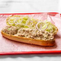 Tuna Salad Sandwich · Cold sandwich everything includes lettuce, tomato, onions, salt, pepper, oregano, oil, and v...