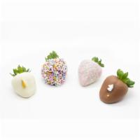 Unicorn World 🦄  · Colorful and Delicious “Unicorn World” includes four Belgian Chocolate Covered Strawberries ...