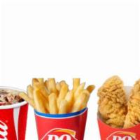 KIDS MEAL CHICKEN STRIP · A DQ® signature, 100% all-tenderloin white meat chicken strips are served with your choice o...