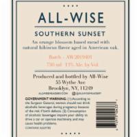All Wise Southern Sunset Mead (Hibiscus) · 750ml. Must be 21 to purchase.