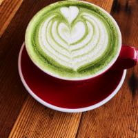 Matcha Latte · Unsweetened high-quality green tea powder latte. Choose between honey, vanilla, or simple sy...