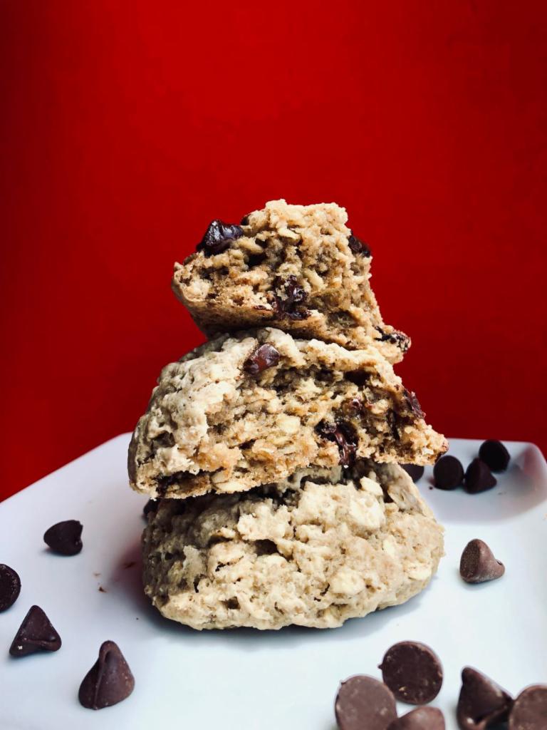 Oatmeal Chocolate Chunk Cookie · House made vegan and gluten free oatmeal chocolate chunk cookies!