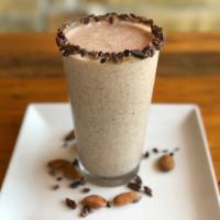 Hippie Milkshake Smoothie · Made with your choice of milk, banana, dates, almond butter and cacao.
16 oz.