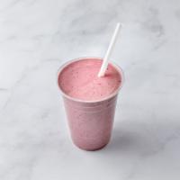 Pb and J Smoothie · Raspberry, blueberry, blackberry, peanut butter, Greek yogurt and honey. Vegetarian.