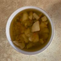 Cauliflower Soup · Kalafiorowa
Ingredients: Cauliflower, potatoes, carrot, celery, dill
MAY CONTAIN FOLLOWING S...