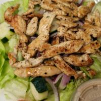 Tossed Salad with Grilled Chicken · 