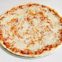 Plain Cheese Pizza · Additional toppings for an extra charge.