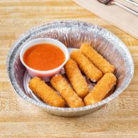Mozzarella Sticks  · 6 pieces. Mozzarella cheese that has been coated and fried.  