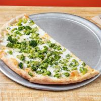 White and Broccoli Pizza  · 