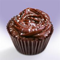GF Chocolate Torte Cupcake · Rich, dark chocolate cake with a brownie texture, baked without flour and topped with a choc...