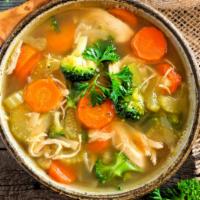 Chicken Orzo with Vegetables Soup · Homemade chicken vegetable soup