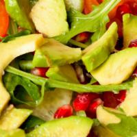 Avocado Salad · Eggs, lettuce, garden vegetables and herbs mixed with dressing.