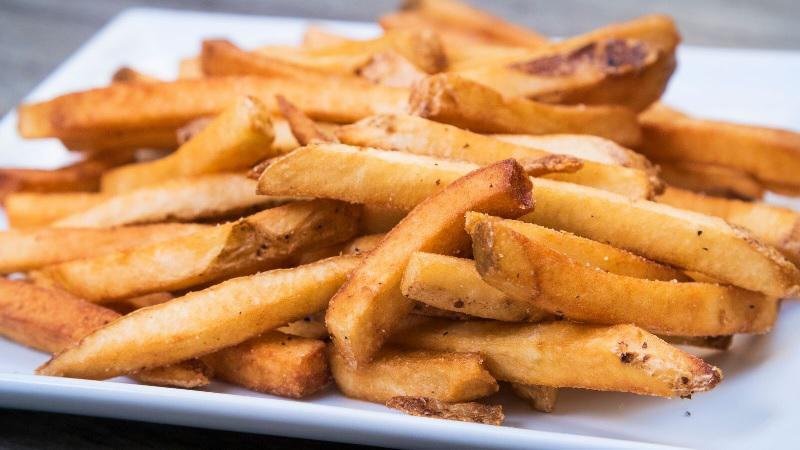 Hand Cut Fries · Seasoned with salt and pepper 