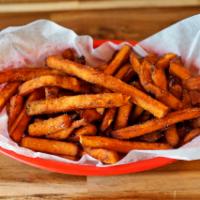 Sweet Potato Fries · Seasoned with sugar and cinnamon 