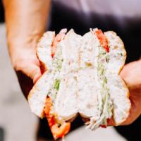 Tuna Fish Sandwich · With lettuce, tomato, onions, mayonnaise, celery.