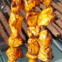 Chicken Tikka Boneless · 10 pieces. Marinated chicken cubes with spices and barbecued on a clay oven.