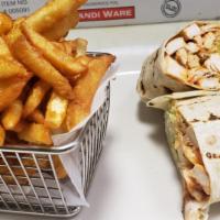 Grilled Chicken Gourmet Wrap · Grilled chicken, lettuce, tomato and mayo.