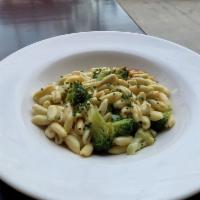 Cavatelli & Broccoli · Add protein for an additional charge.