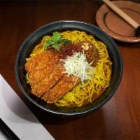 Extra Spicy Tantan Ramen · gekikara jidori chicken broth with sesame, thin or thick noodle, chicken katsu, soy protein,...