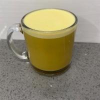 Turmeric Latte · this is made using fresh turmeric, ginger and our blend of spices. 