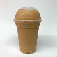 Iced Chai Tea Latte · made using out in house chai syrup using various toasted spices, steeped in black tea and gi...