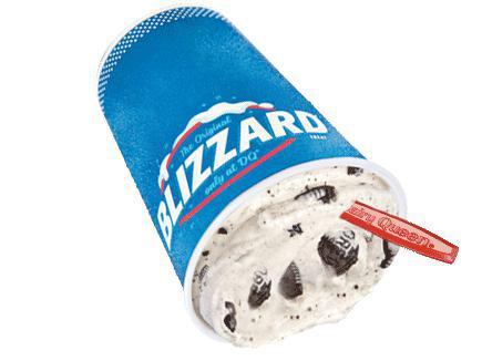 Blizzard® Treat · Our famous soft serve with choice of candy, cookies or fruit.