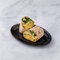 1. Veggie Burger Wrap · With watercress, Swiss cheese and avocado.
