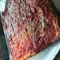 Grandma's Pizza · Square. Mozzarella and crushed fresh tomatoes.