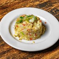 Seafood Fried Rice · Pan-fried rice, egg, assorted vegetables, and seafood