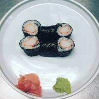 Crab Roll · 6 pieces. Crab stick inside the roll.