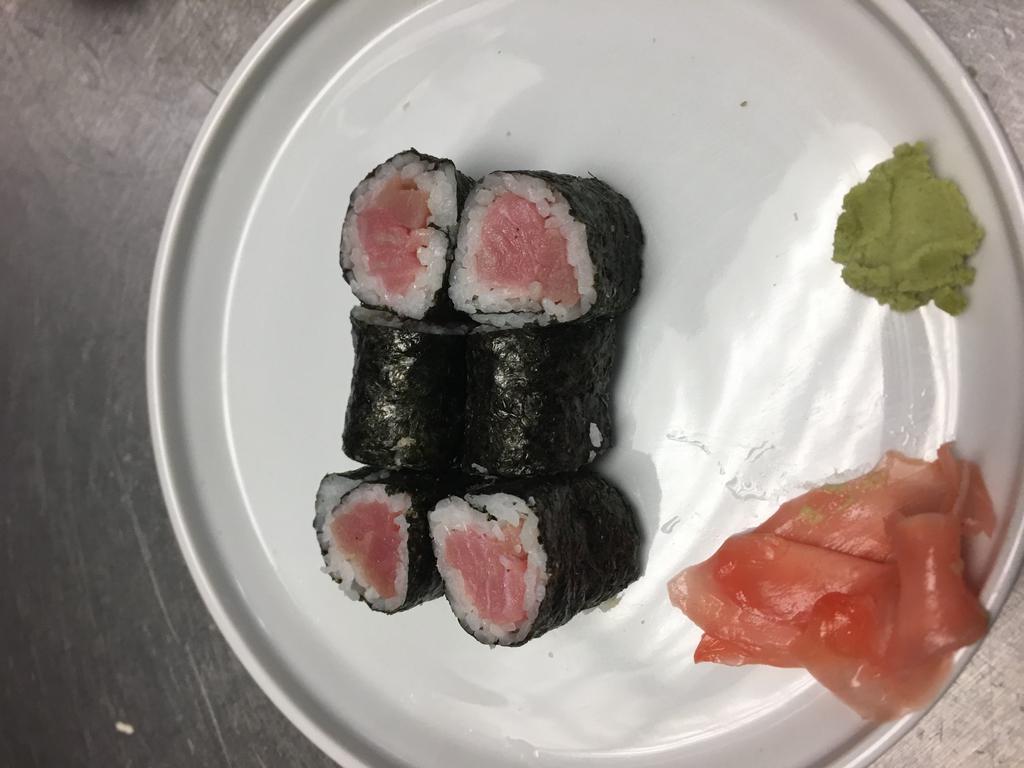 Tuna Roll · 6 pieces. Tuna inside the roll.