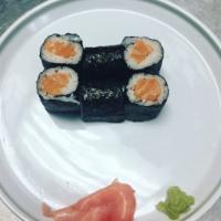 Salmon Roll · 6 pieces. Salmon inside the roll.