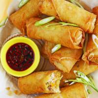 Chicken Spring Roll · Served with house special dipping sauces.
